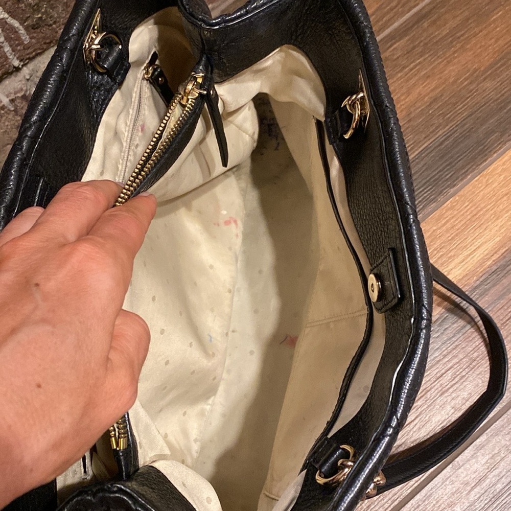 Kate Spade Black and gold Sedgwick‎ Place Phoebe quilted leather tote - Picture 5 of 11